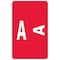 Smead Label, Accs, "A", Red, 100Ct Pk SMD67171 - alternate 1